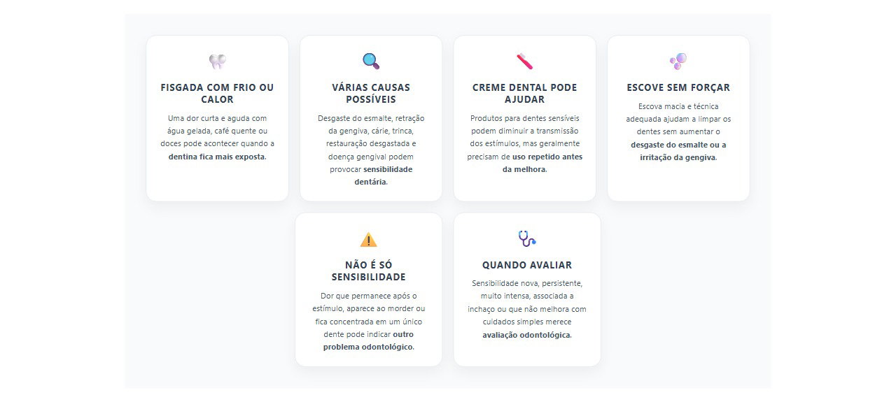 Dente sensível ao frio ou calor: causas e quando procurar o dentista