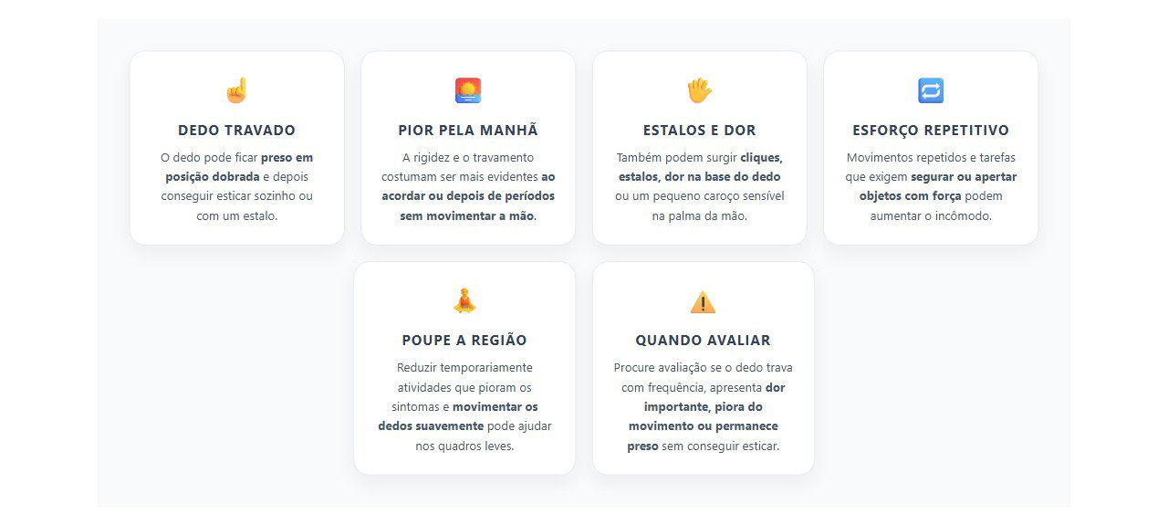 Dedo travando ao acordar: sinais que podem indicar dedo em gatilho