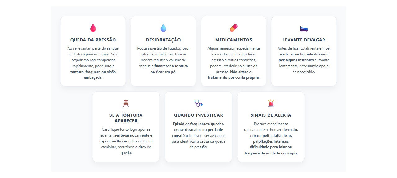 Tontura ao levantar: o que fazer e quando investigar