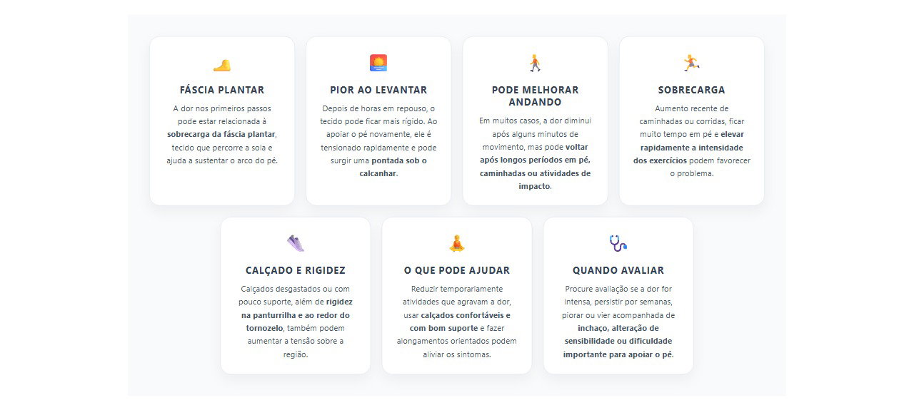 Dor no calcanhar pela manhã: causas, alívio e sinais de alerta