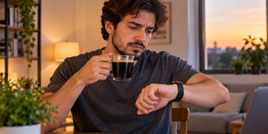 O café consumido no fim da tarde pode atrapalhar o sono em pessoas mais sensíveis à cafeína.