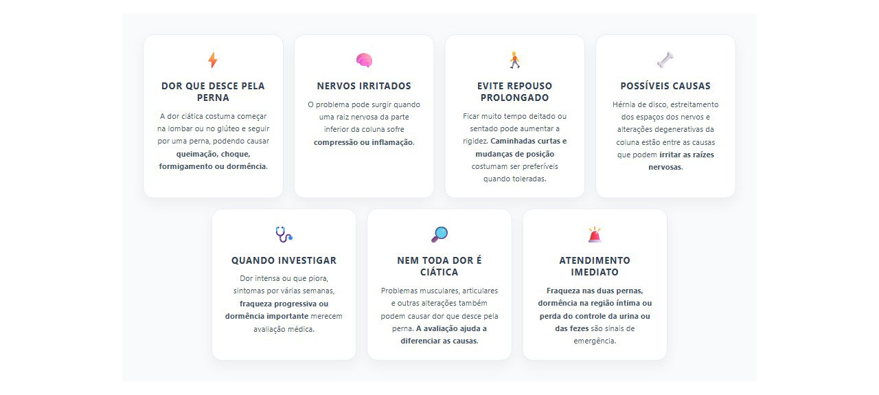 Dor ciática: quando a dor desce pela perna e exige atenção