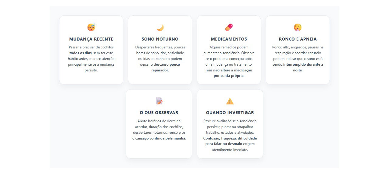 Quando o cochilo diário pode ser um sinal de alerta