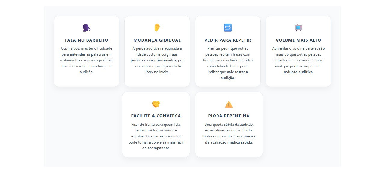 Quando entender conversas no barulho começa a ficar difícil