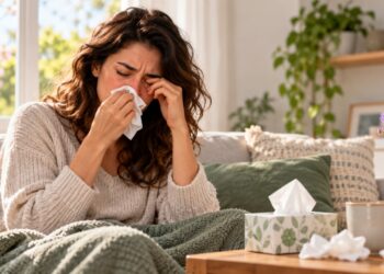 Coceira nos olhos, espirros e coriza clara podem indicar uma crise de alergia respiratória.