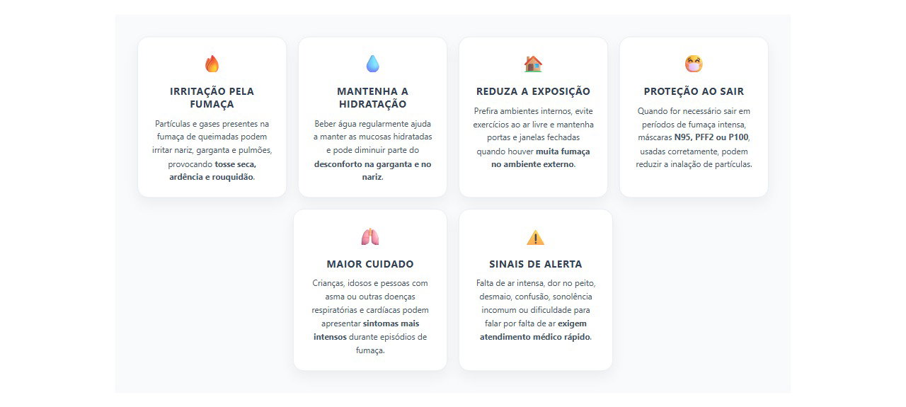Fumaça no ar: sinais de irritação e quando procurar atendimento