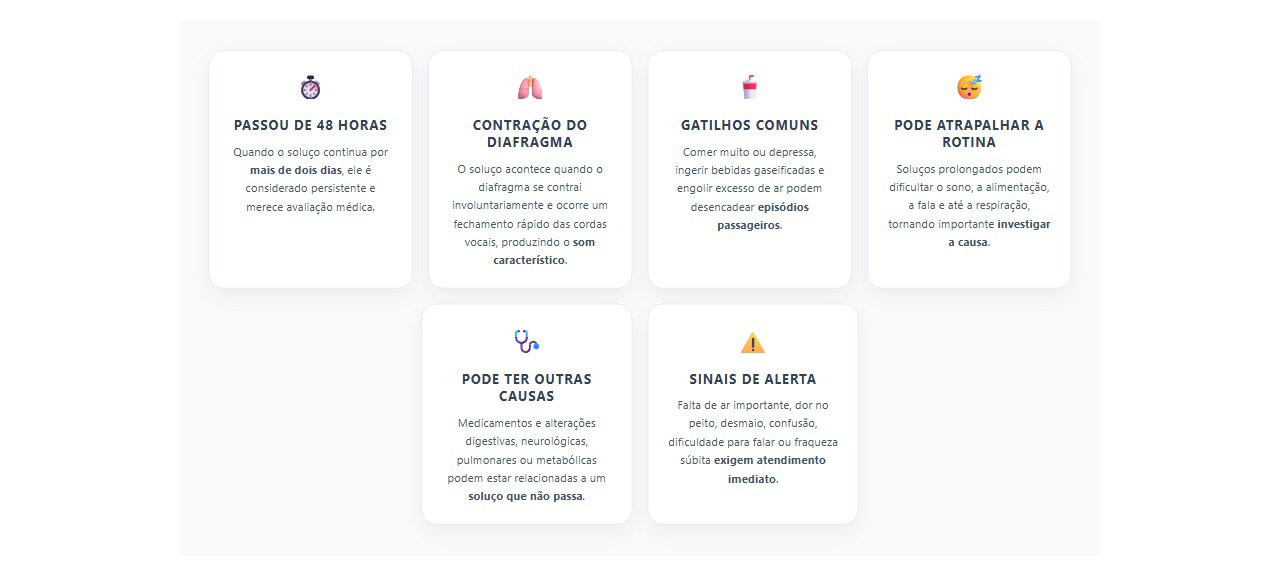 Soluço por mais de 2 dias: quando é hora de investigar