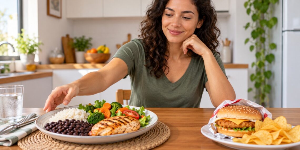 Arroz, feijão e outros alimentos minimamente processados formam uma base mais equilibrada para as refeições do dia a dia.