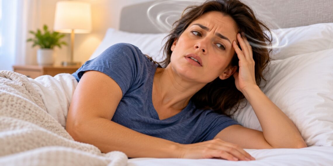 Tontura breve ao virar na cama pode estar relacionada a mudanças na posição da cabeça.