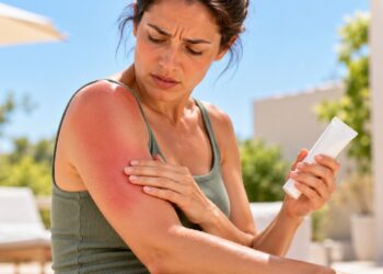 Sensibilidade ao sol que começa após um medicamento pode estar relacionada à fotossensibilidade.