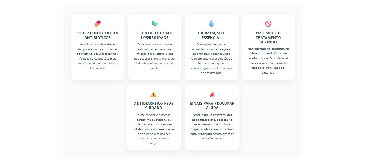 Diarreia após antibiótico: 6 sinais e cuidados que merecem atenção