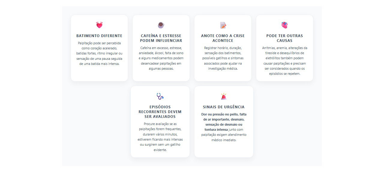 Palpitação no coração: 6 sinais para saber quando procurar avaliação
