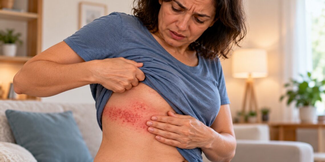 Dor, ardor ou formigamento seguidos de bolhas em apenas um lado do corpo podem indicar herpes-zóster.