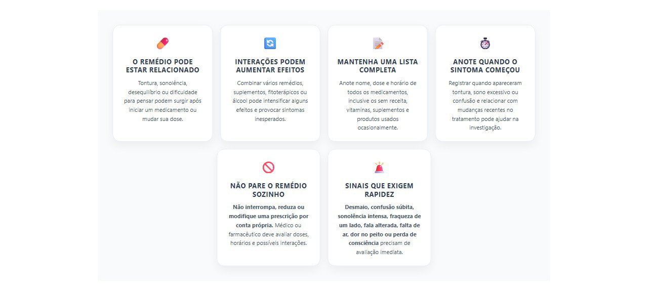 Tontura, sono ou confusão após remédio novo: 6 cuidados para usar medicamentos com mais segurança