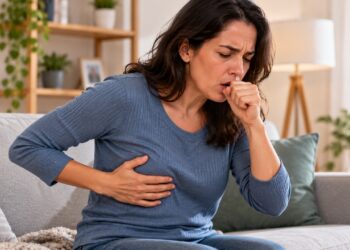 Dor perto das costelas que piora ao tossir ou respirar fundo pode ter origem na parede do peito.