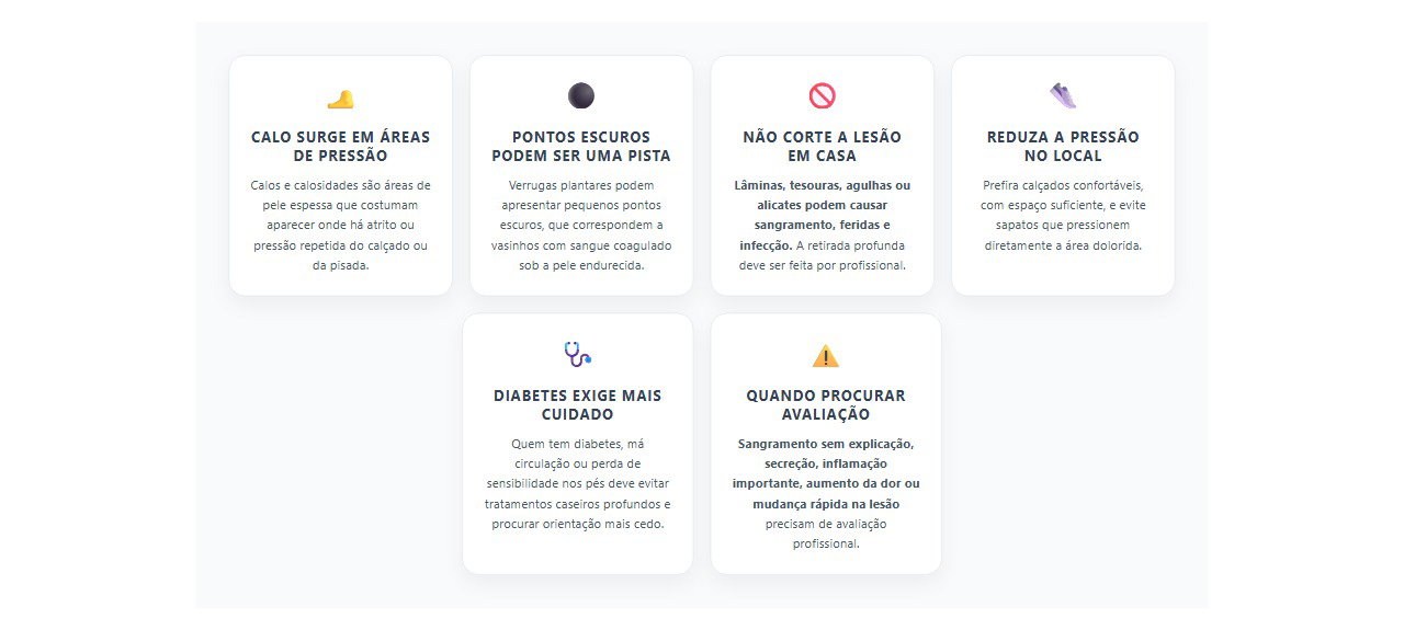 Calosidade ou verruga plantar? 6 pistas para diferenciar sem cortar em casa