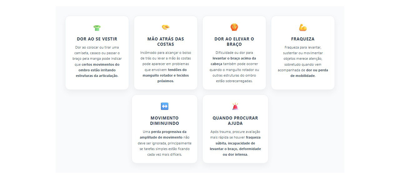 Sinais de que a dor no ombro merece atenção