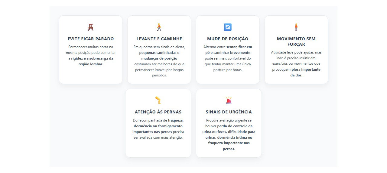 Dor lombar ao ficar sentado: o que pode ajudar e quando se preocupar