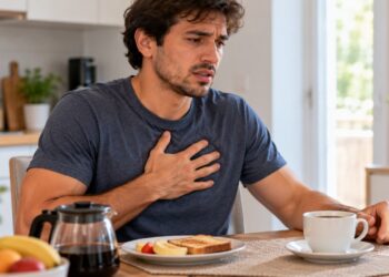 Café e estresse podem tornar os batimentos cardíacos mais rápidos ou mais perceptíveis em algumas pessoas.