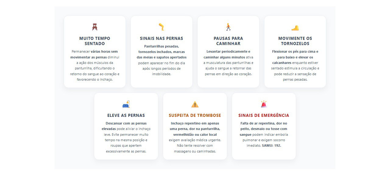 Pernas pesadas ao ficar sentado: 7 sinais e cuidados para melhorar a circulação