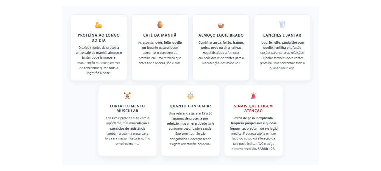 Proteína depois dos 40: 7 cuidados para preservar os músculos e distribuir melhor nas refeições