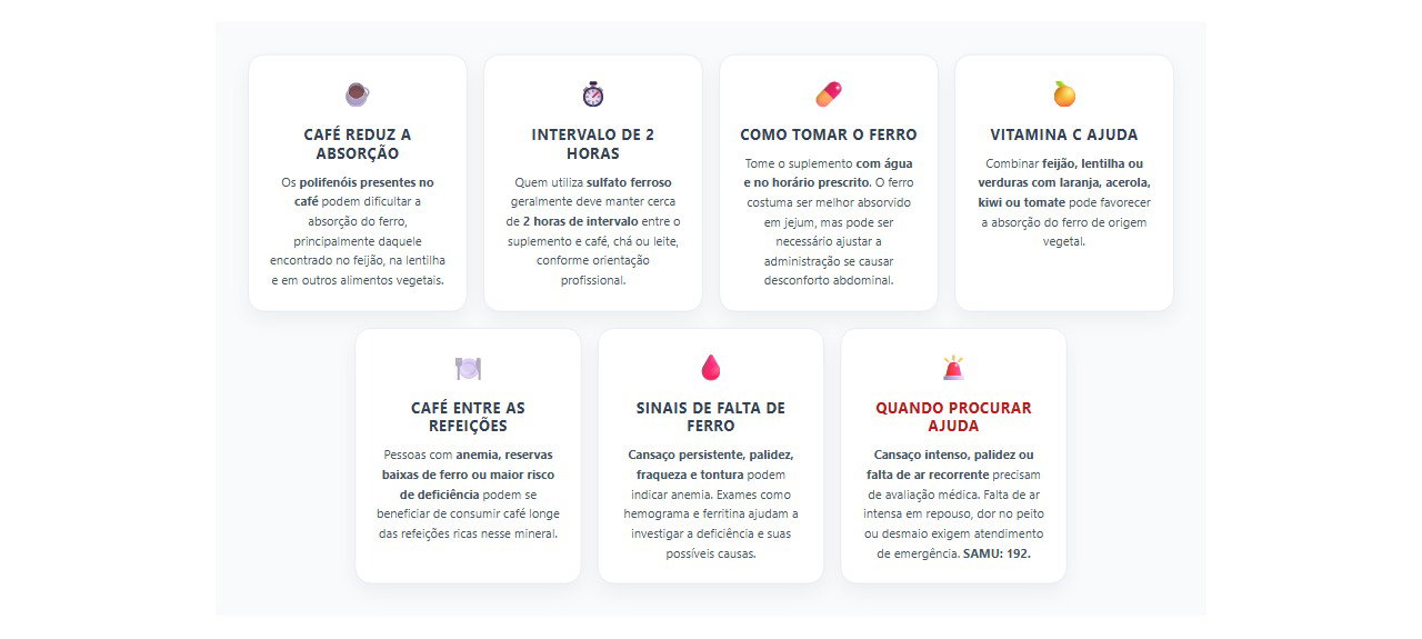 Café e ferro: 7 cuidados para melhorar a absorção e evitar a deficiência