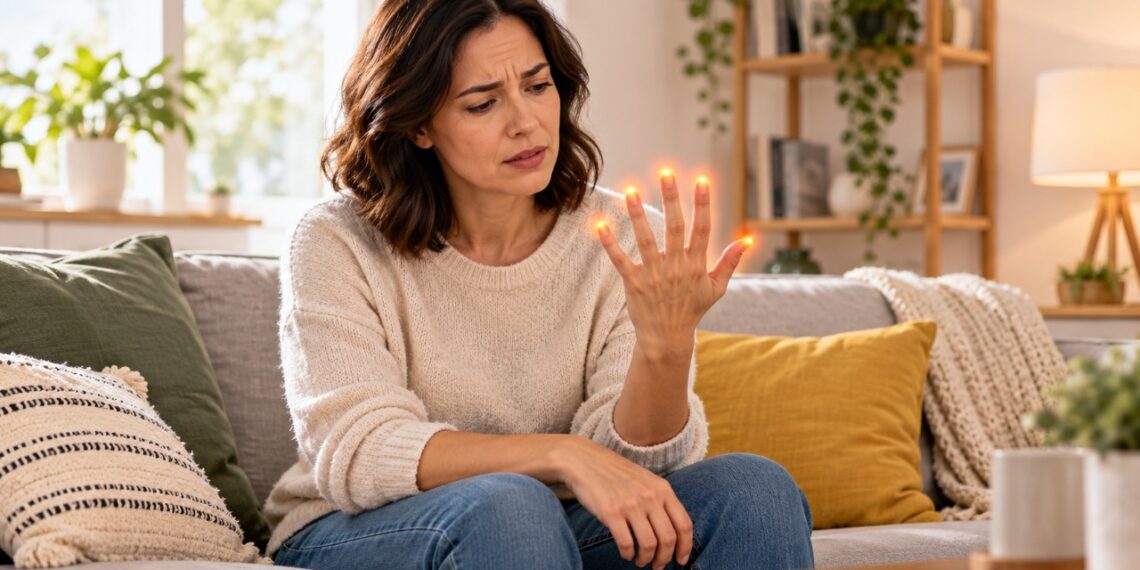 A deficiência de vitamina B12 pode provocar formigamento nas mãos e nos pés, além de alterações da sensibilidade.
