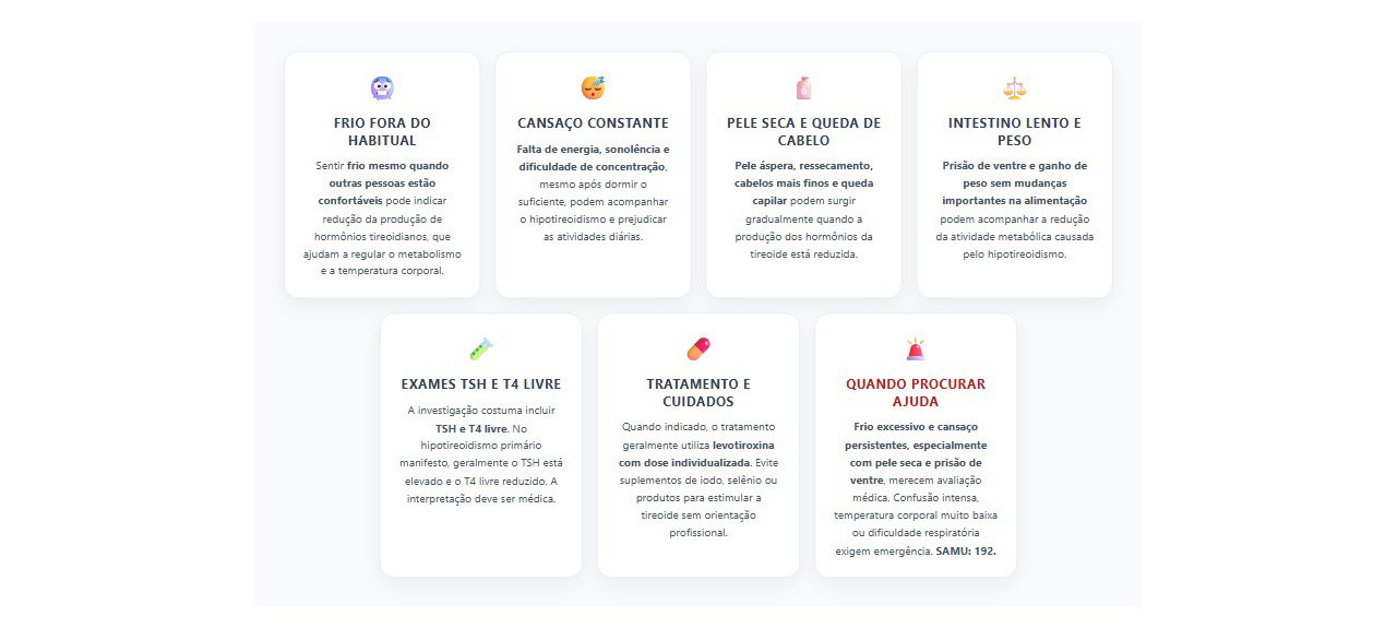 Tireoide lenta: 7 sinais de hipotireoidismo e quando procurar ajuda