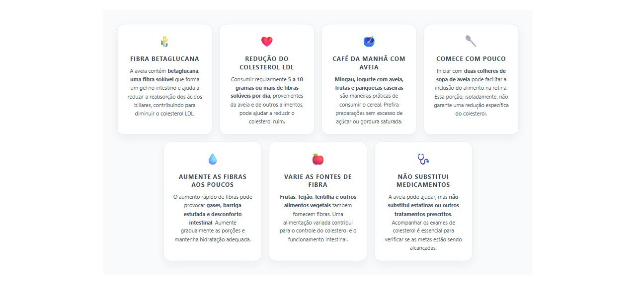 Aveia para baixar o colesterol: 7 benefícios e cuidados para aproveitar melhor as fibras