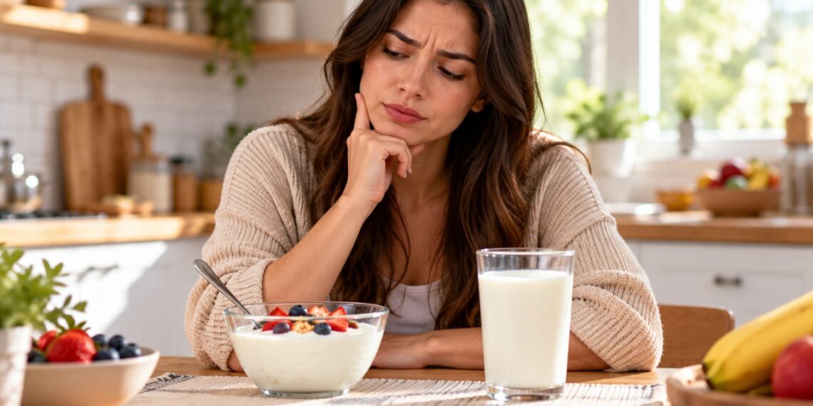 O iogurte pode ser mais bem tolerado do que o leite por algumas pessoas com intolerância à lactose.