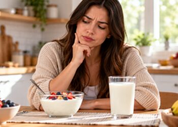 O iogurte pode ser mais bem tolerado do que o leite por algumas pessoas com intolerância à lactose.