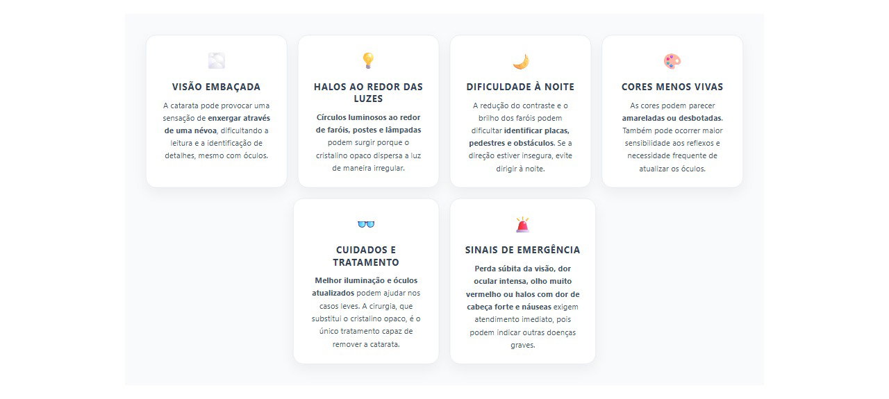 Catarata: 6 sinais na visão que merecem atenção