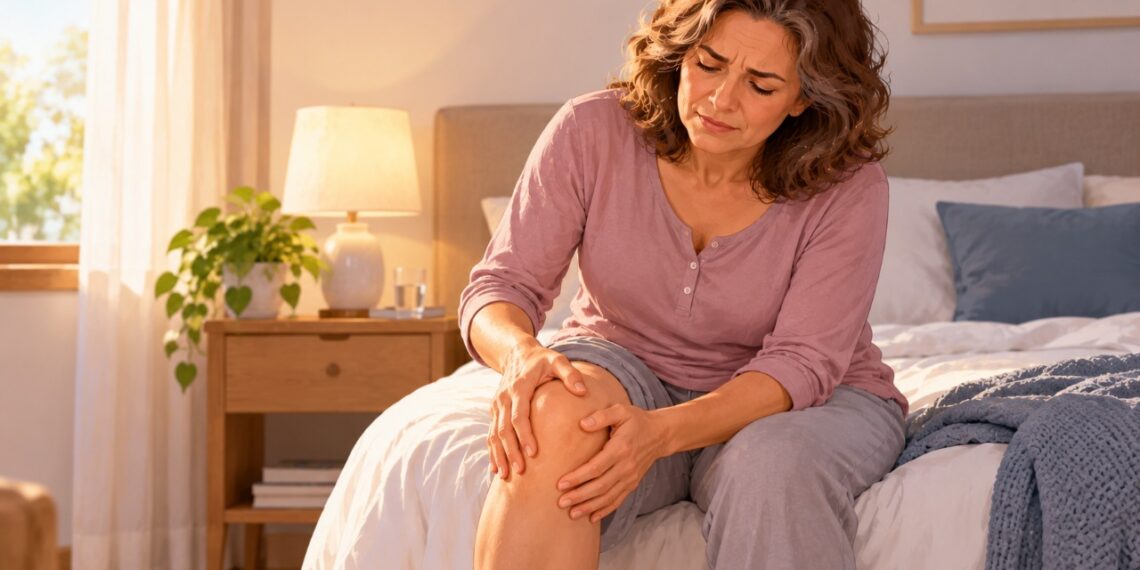 As mudanças hormonais da menopausa podem contribuir para dores e rigidez nas articulações, especialmente após períodos de repouso.