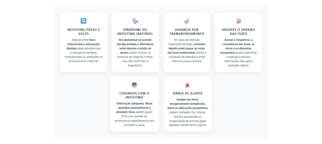Prisão de ventre e diarreia alternadas: 6 sinais que ajudam a identificar o problema