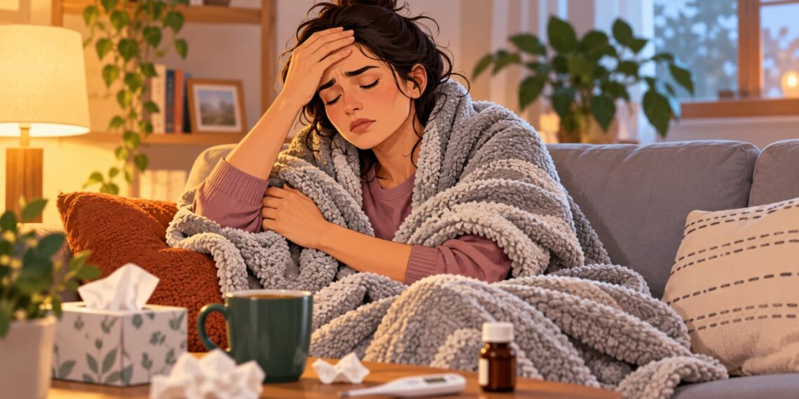 Febre repentina, dores pelo corpo e cansaço intenso são sintomas comuns da gripe e ajudam a diferenciá-la do resfriado.