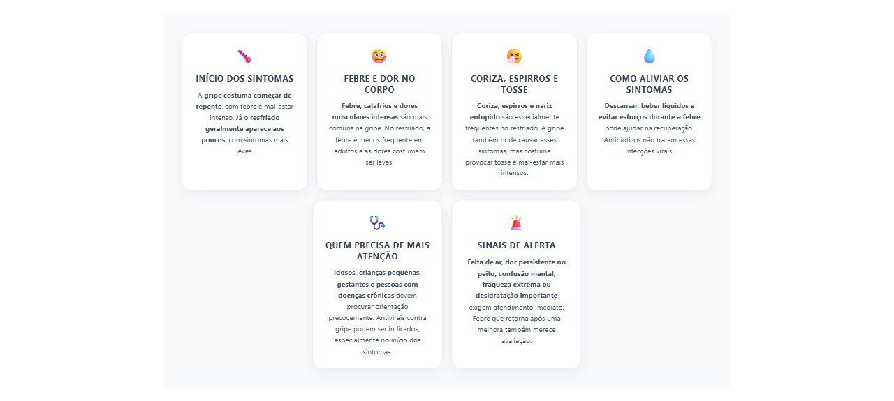 Gripe ou resfriado: 6 diferenças nos sintomas e sinais de alerta