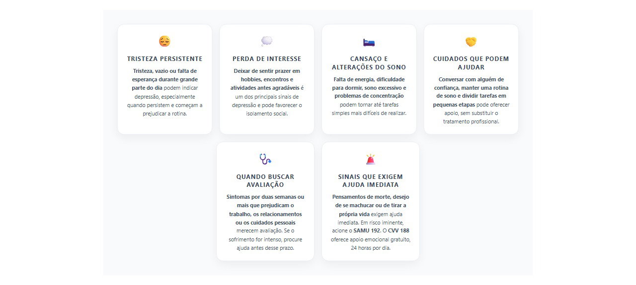 Depressão: 6 sinais de alerta e cuidados para buscar ajuda