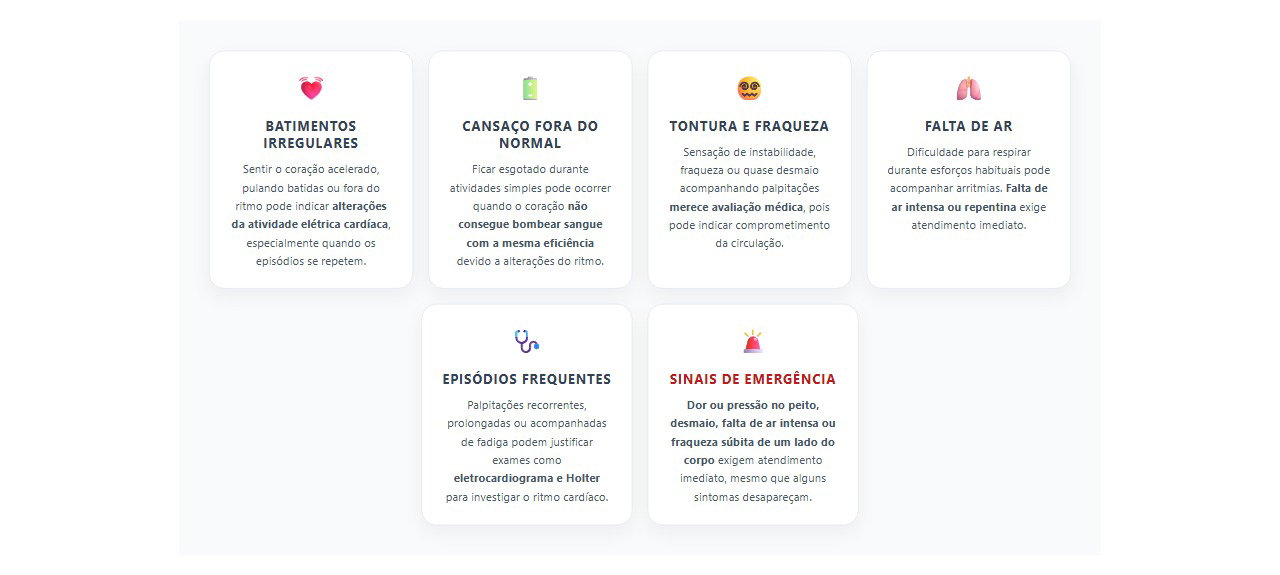 Coração irregular e cansaço: 6 sinais que merecem atenção