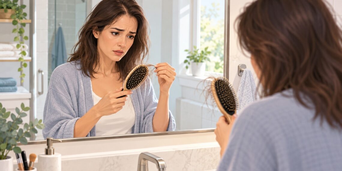 O aumento da queda de cabelo pode estar relacionado a alterações hormonais, deficiências nutricionais e outras condições de saúde.