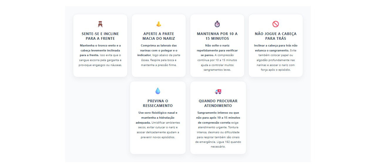 Nariz sangrando no tempo seco: 6 passos e cuidados para estancar corretamente
