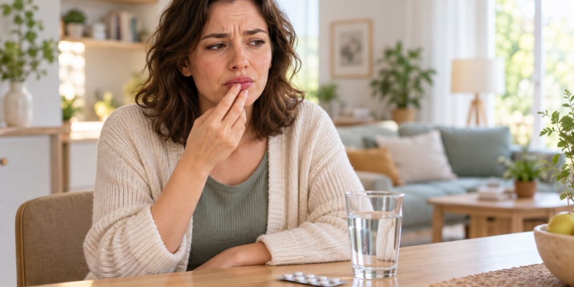 O gosto metálico na boca pode estar relacionado ao uso de medicamentos, problemas dentários ou alterações na percepção dos sabores.