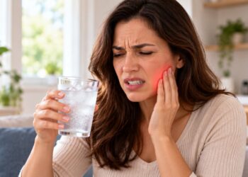 Sentir uma fisgada no dente ao tomar água gelada pode indicar sensibilidade dentária, desgaste do esmalte ou outros problemas odontológicos.