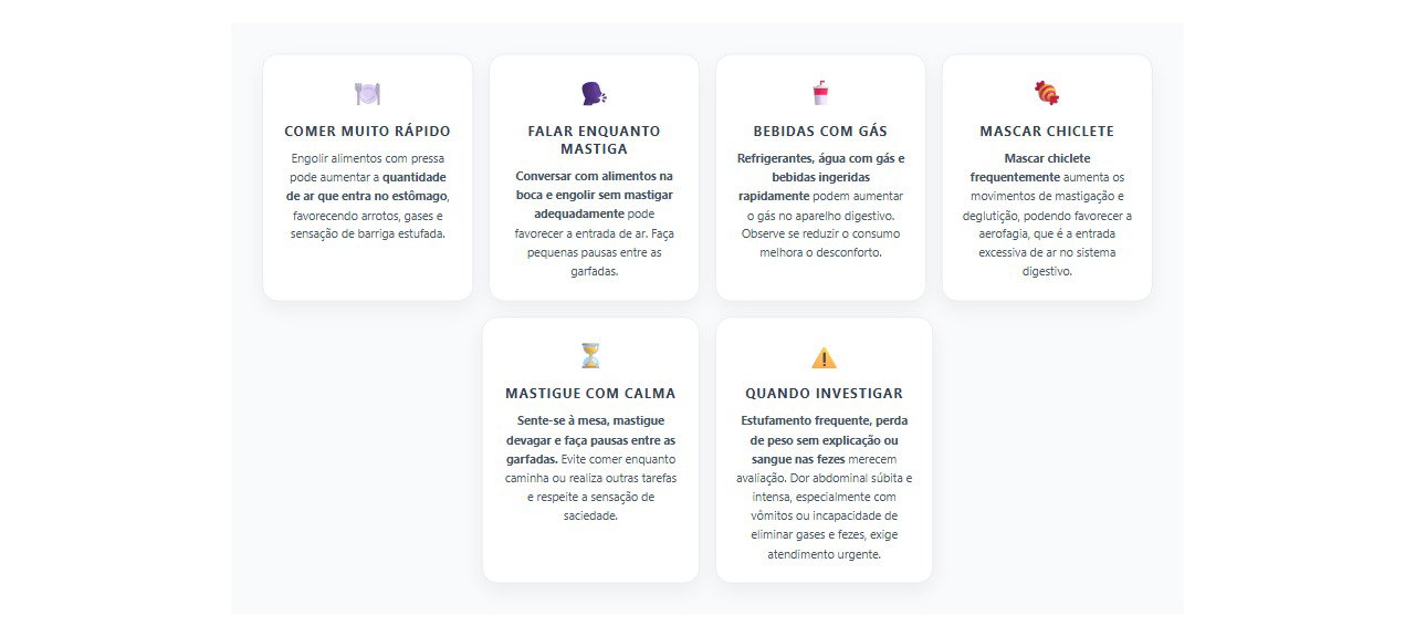 Barriga estufada depois de comer: 6 hábitos que aumentam os gases e como evitar