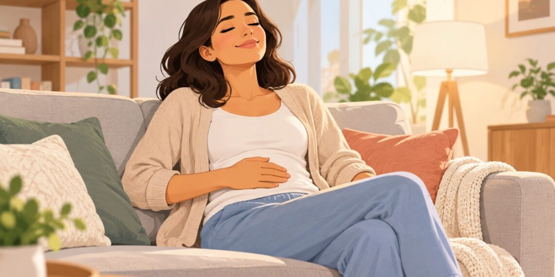 A dor abdominal pode diminuir após a evacuação devido à redução da pressão e do desconforto intestinal.