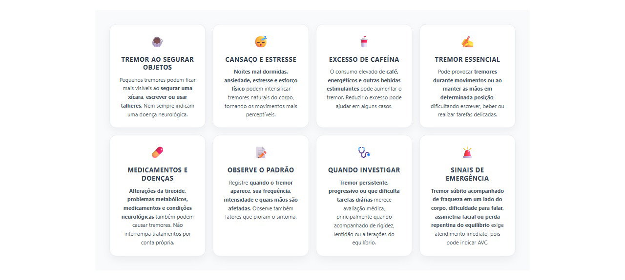 Mãos tremendo ao segurar objetos: 8 causas, sinais e cuidados importantes