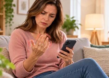 O formigamento nos dedos ao segurar o celular pode estar relacionado à posição do punho e à compressão de nervos.