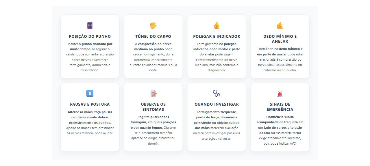 Dedos formigando ao usar o celular: 8 sinais e cuidados que merecem atenção