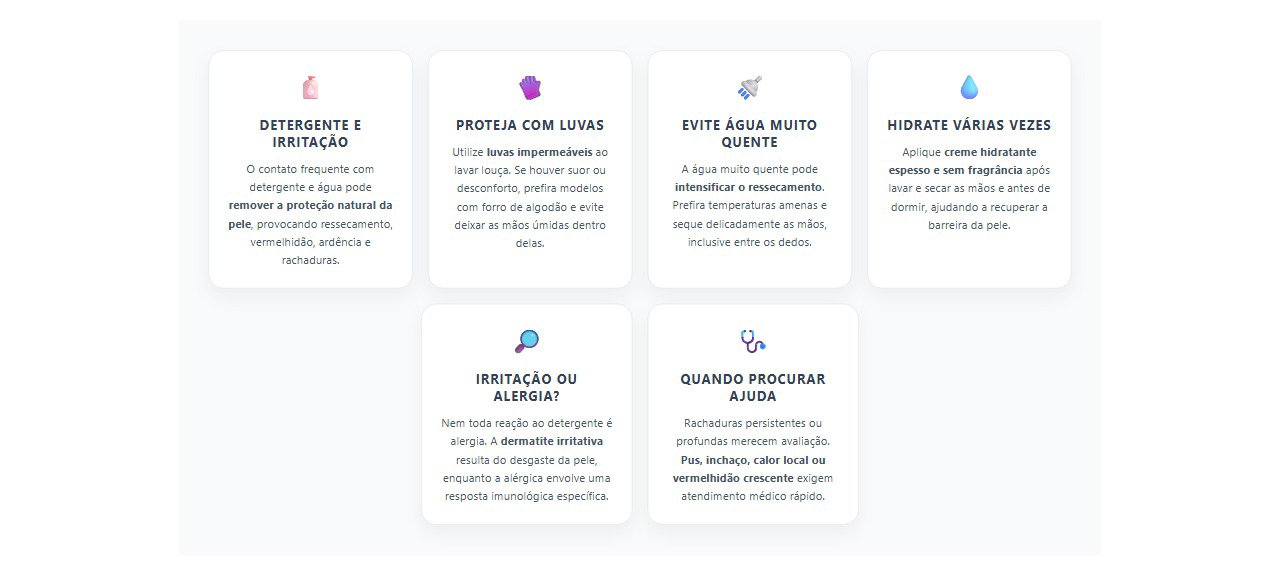 Mãos rachadas pelo detergente: 6 cuidados para proteger a pele e evitar fissuras