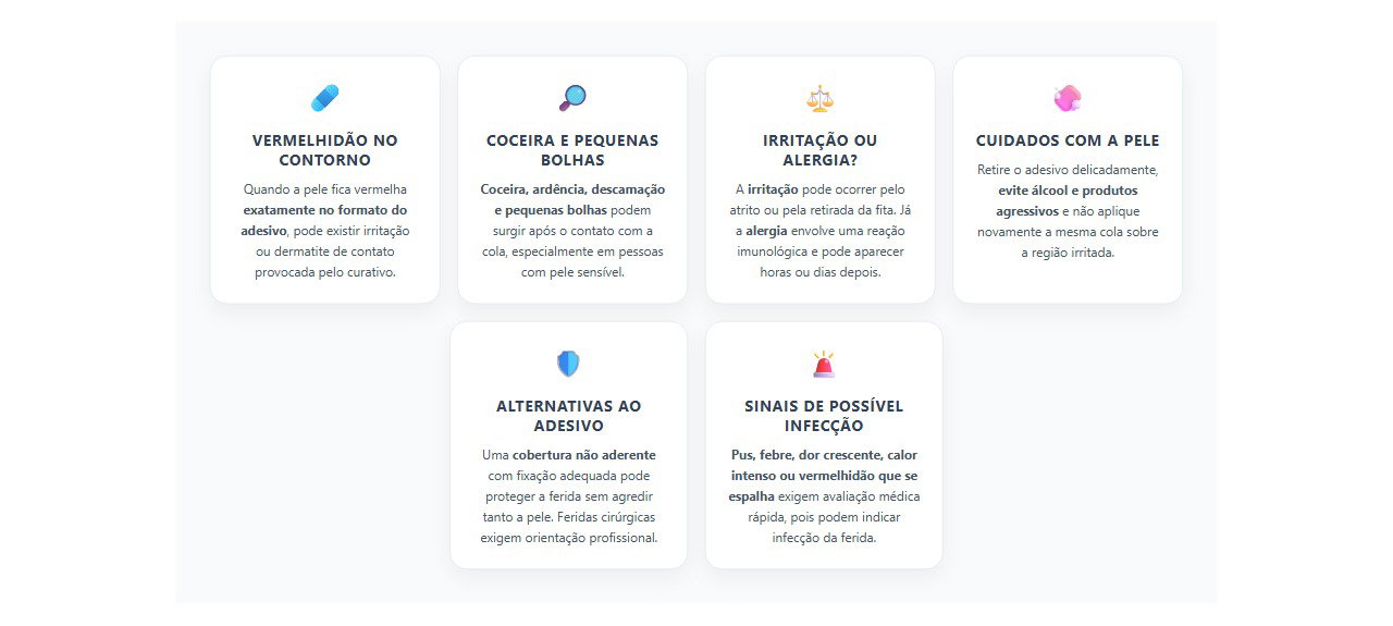 Alergia à cola do curativo: 6 sinais e cuidados para proteger a pele