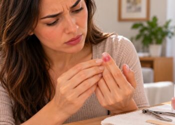 A cutícula inchada e dolorida após a manicure pode indicar irritação ou uma infecção ao redor da unha.